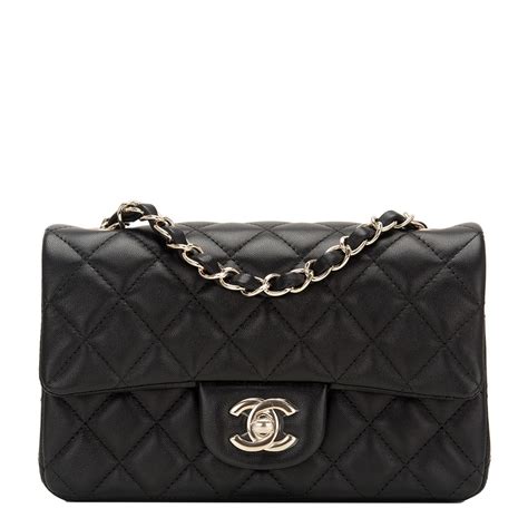 chanel new mini flap rectangle|Chanel small lambskin evening bag.